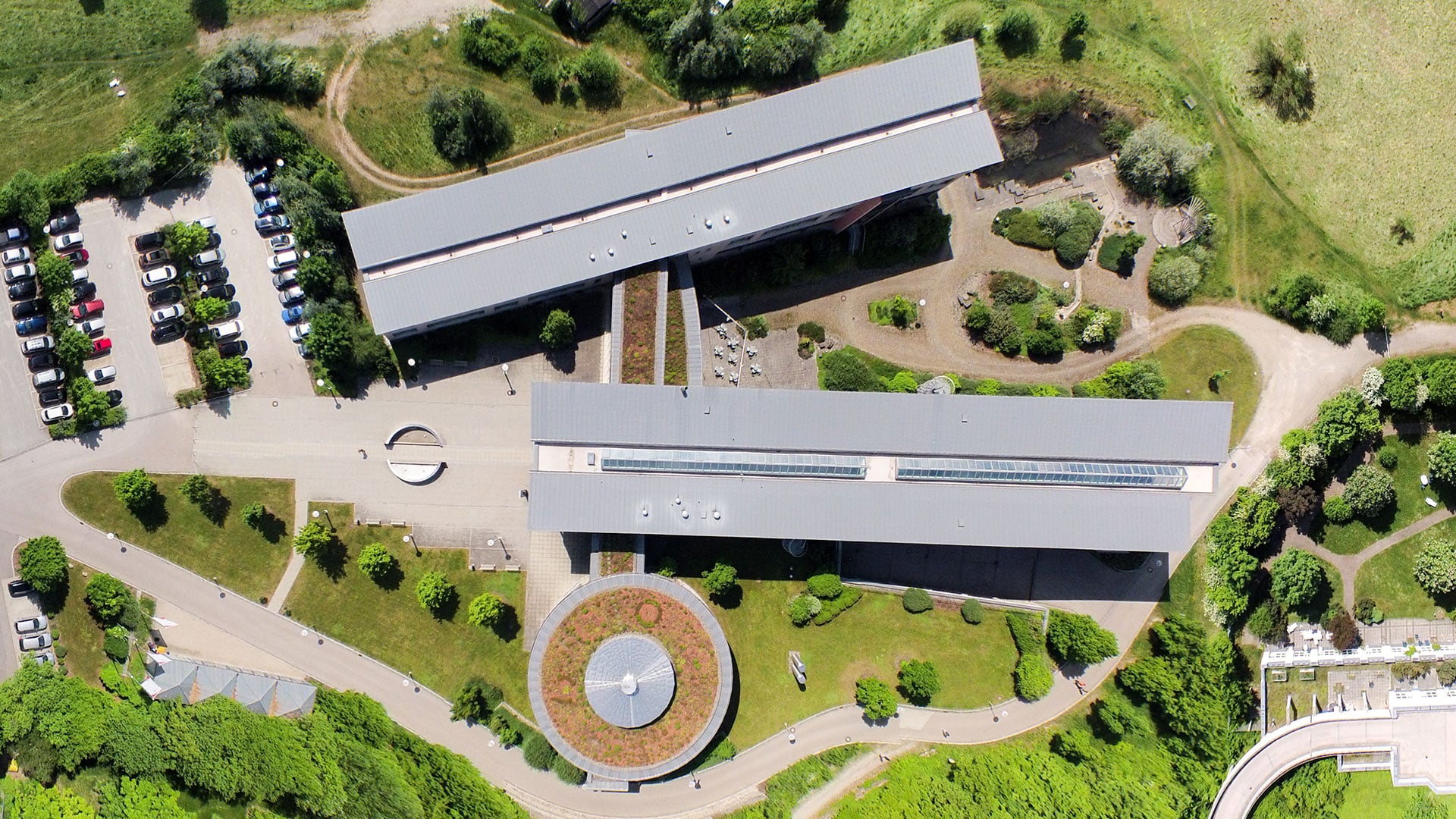 Bezirksrathaus Mittelfranken Luftaufnahme