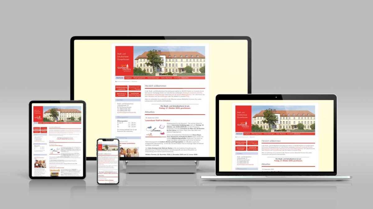 Bücherei Gunzenhausen Website